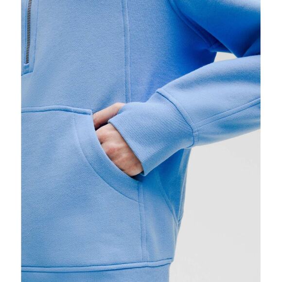 Lululemon Scuba Oversized Funnel-Neck Half Zip *Long Aero Blue Size M/L - Picture 6 of 9